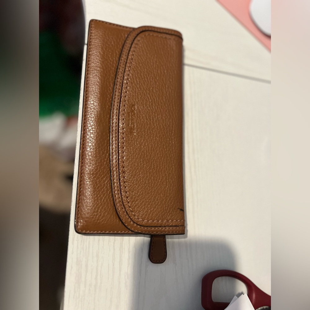 Coach saffiano leather wallet